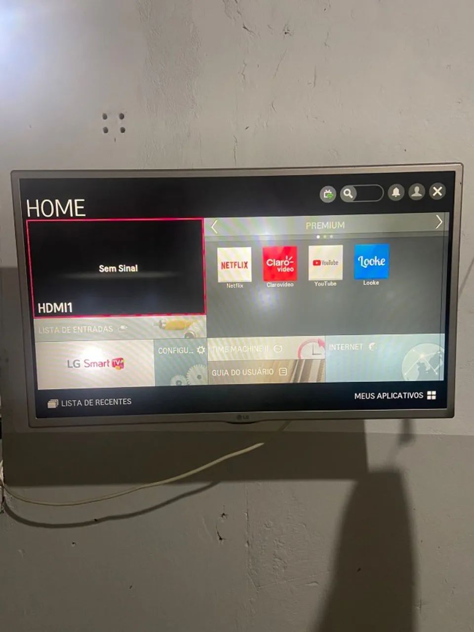 Smart TV LG 32" Prata (Modelo 32LF585B) - Com Acessórios 