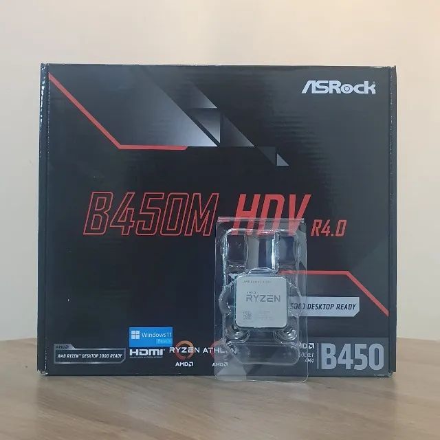 KIT UPGRADE RYZEN 3 3200G + B450M ASROCK COM GARANTIA!