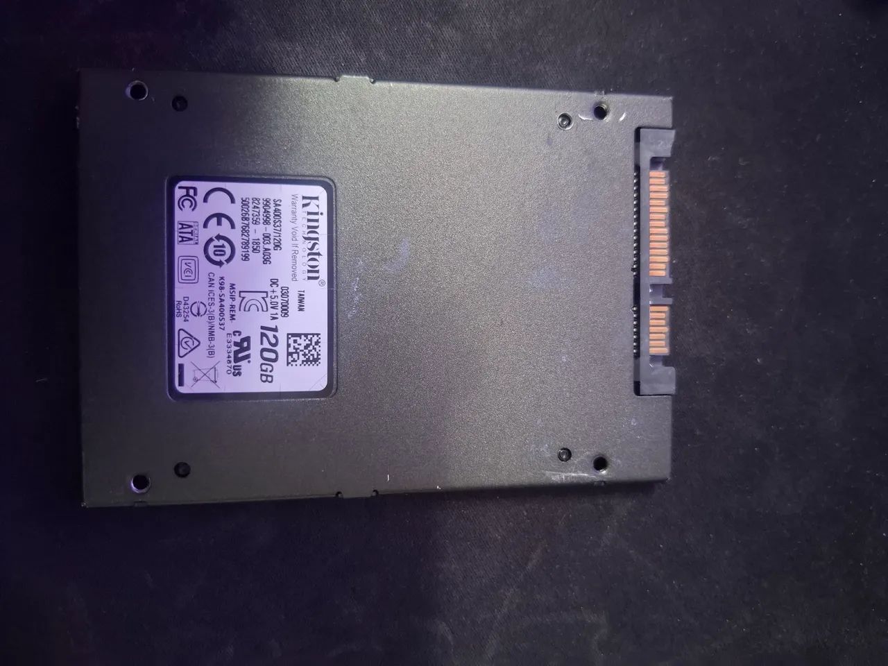 PROMOÇÃO HOJE Ssd 120 gb funcionando perfeitamente e saudável