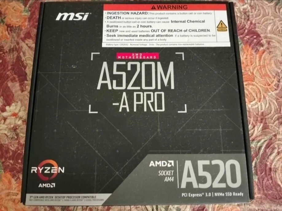 Placa mãe MSI AM4 com poucos meses de uso  - Foto 2