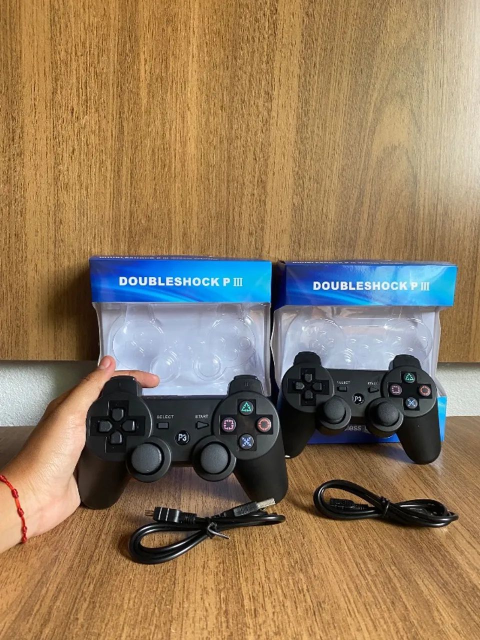Kit 2 Controles PS3 Wireless - Novos