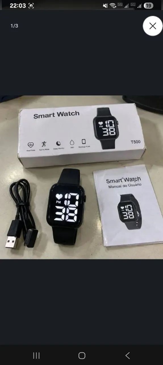 Kit 5 relógios smartwatch skmei