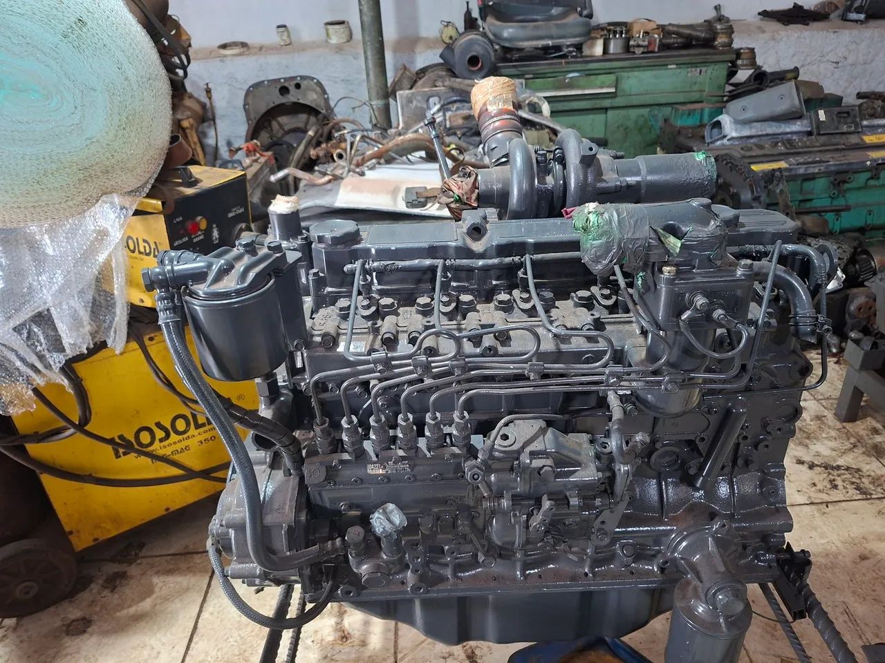 Motor mitsubichi da escavadeira Hyundai 160 - Foto 6
