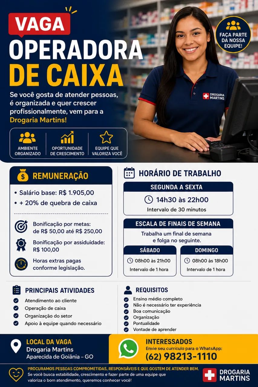 Operadora de caixa farmácia  - Foto 2