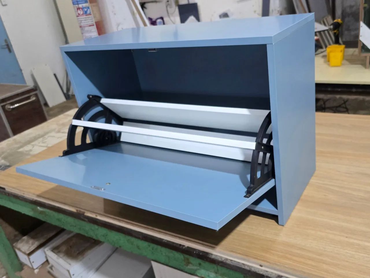 Sapateira em MDF azul - Foto 3