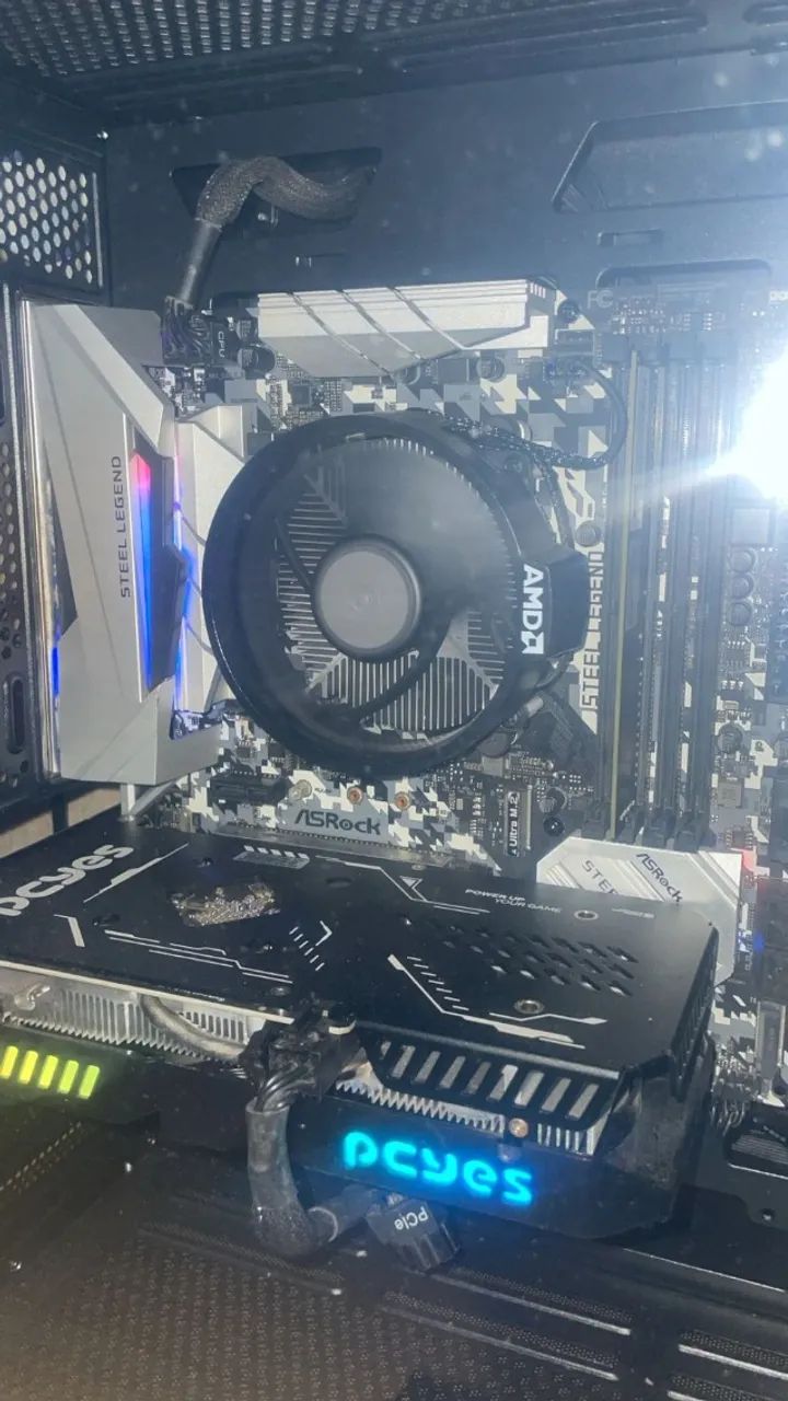 Kit Ryzen 5 5500 + Placa-Mãe ASRock B450M Steel Legend, AMD AM4