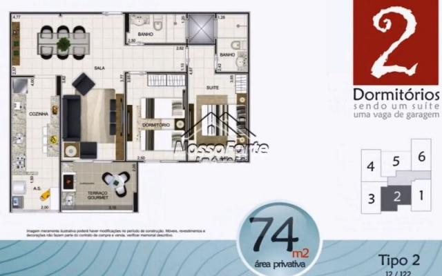 Apartamento na Aviação em Praia Grande - Foto 4