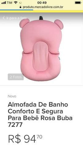Almofada de banho rosa