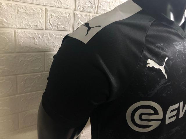 Camisa Borussia Dortmund 2019/2020 - Preto - Foto 4