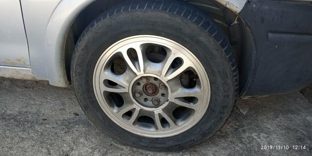 Jogo de rodas 15 furacão 4×98 original Fiat Marea - Foto 4