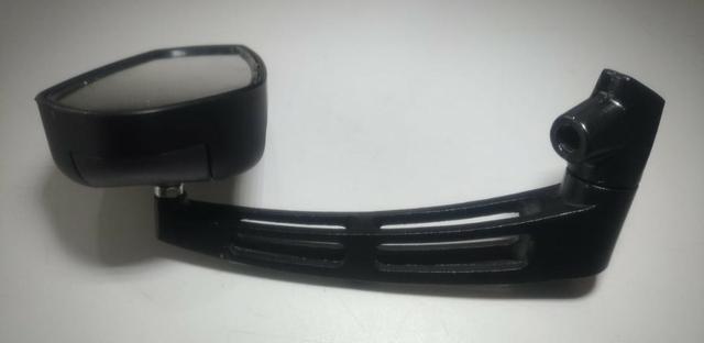 Espelho retrovisor esportivo preto/ carbono para moto aluminio e abs - Foto 3