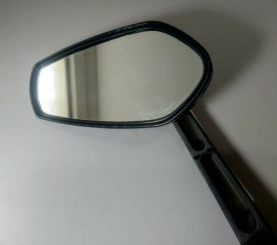 Espelho retrovisor esportivo preto/ carbono para moto aluminio e abs - Foto 6