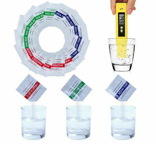 Solução Ph Medidor de Teste Kit 2 Unid. Em pó de Precisão  6.86 9.18 COD-CP374  - Foto 4