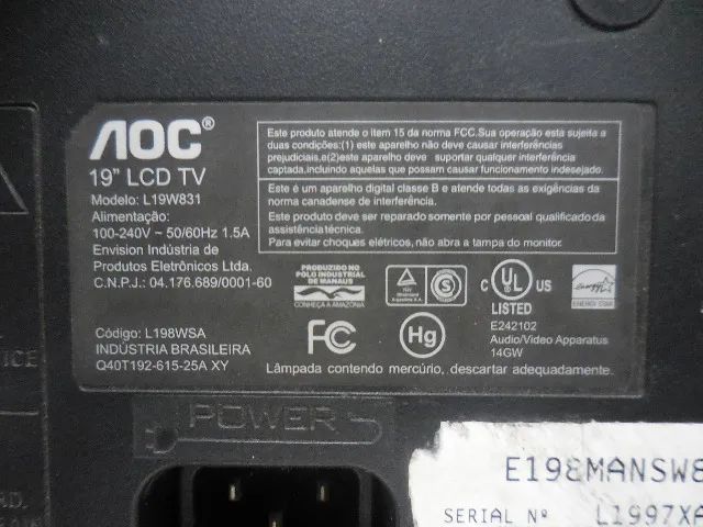 monitor tv 19 aoc ideal game antigo - Foto 3