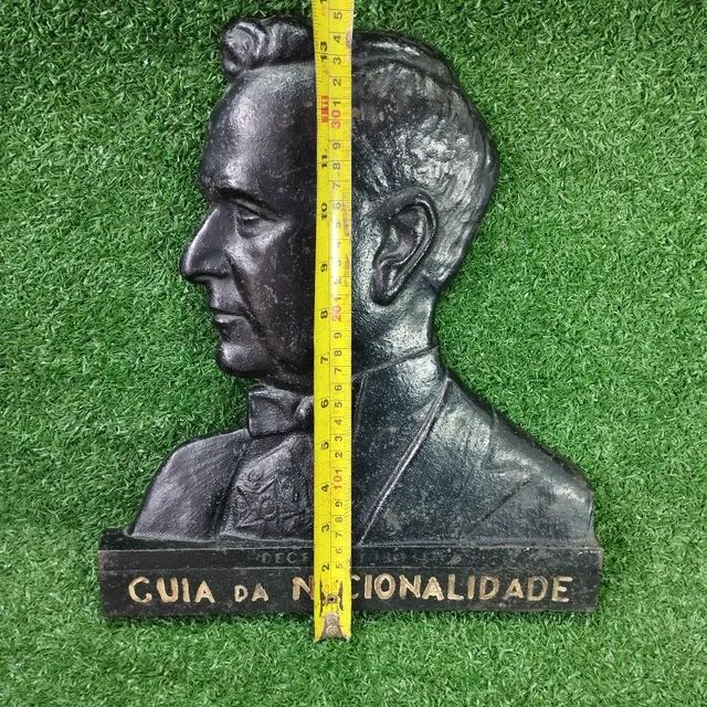 Antiga placa de ferro fundido de Getúlio Vargas decada de 40 - Foto 5