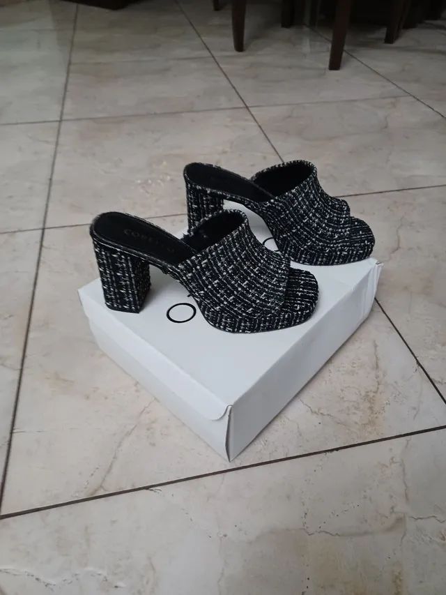 MULLE CORELLO EM TWEED PRETO 35 - Foto 5