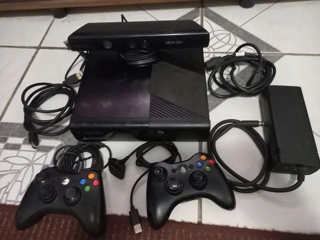 Vendo Xbox 360 com 2 controles, Kinect e 9 jogos - Videogames - Realengo,  Rio de Janeiro 1244723414