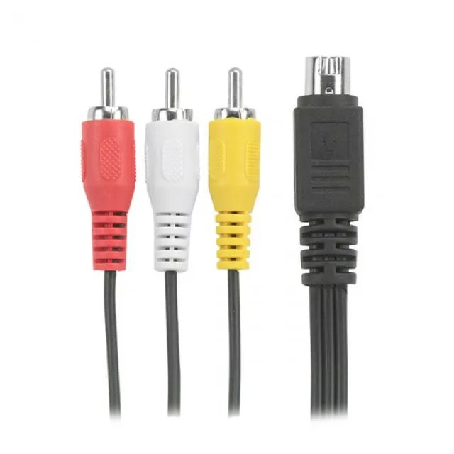 Cabo De Audio E Video S-video Mini Din Rca 1,80 metros 10 Pinos - Foto 2