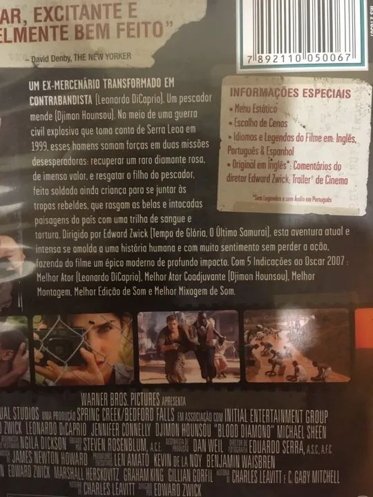 DVD Diamantes de Sangue - Foto 4