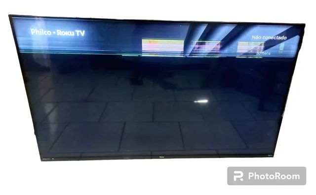 smart tv philco 50" 4kptv50rcg70bl para conserto ou retirada de peças