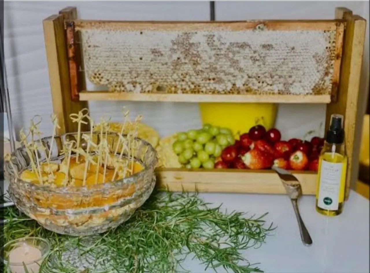 Favo de mel in natura, ideal para buffet 