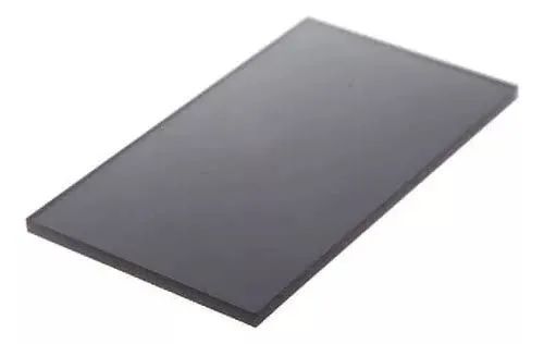 2 Placas de Policarbonato (Compactas - Fumês - UV - Novas - 2,50x2,05 - 4mm)