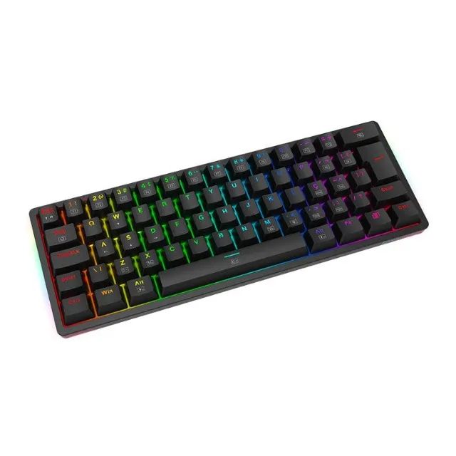 Teclado Mecânico 60% Redragon Akali Black RGB Switch Brown - WZetta - Foto 3