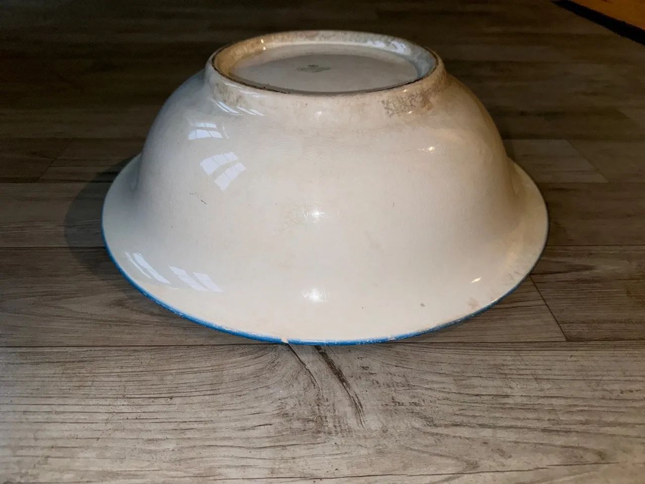 Tigela Bacia de cerâmica antiga. 1910. Item Raro - Foto 3