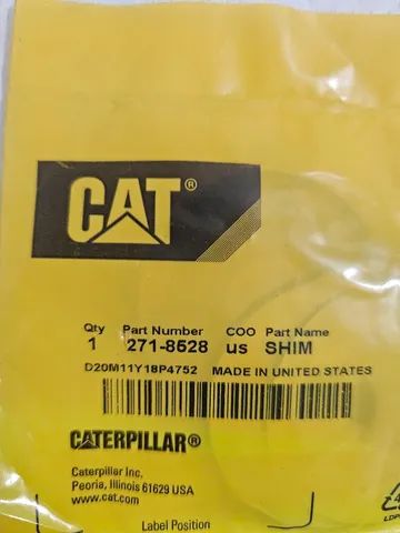 Motoniveladora carregadeira caterpillar kit arruelas ajuste diferencial originais 2718528 - Foto 2