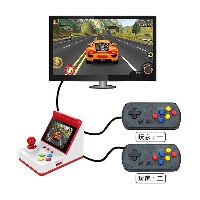 Mini flíper com 2 joystick e 360 jogos pode ligar na Tv  - Foto 2