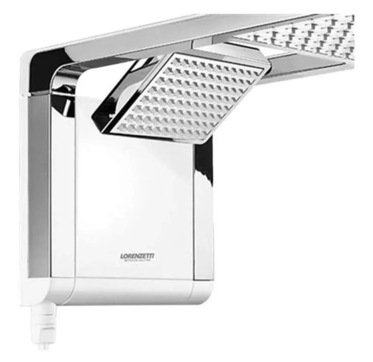 Chuveiro Acqua duo branco com cromado  - Foto 5