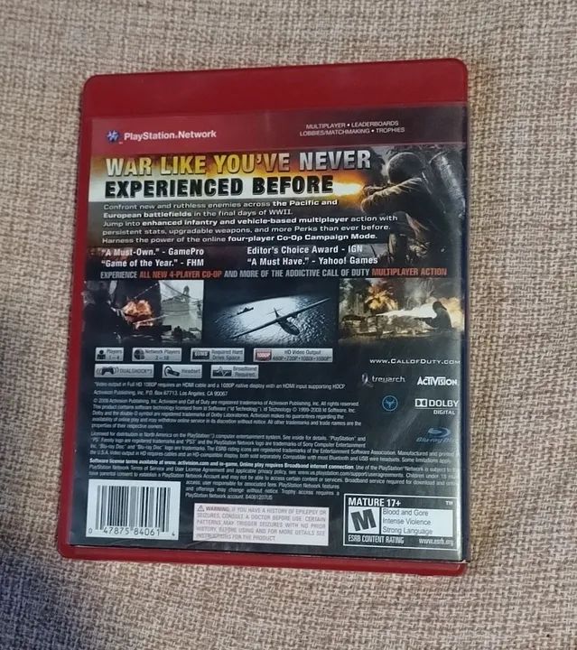 Call of Duty World At War Ps3 - Foto 3