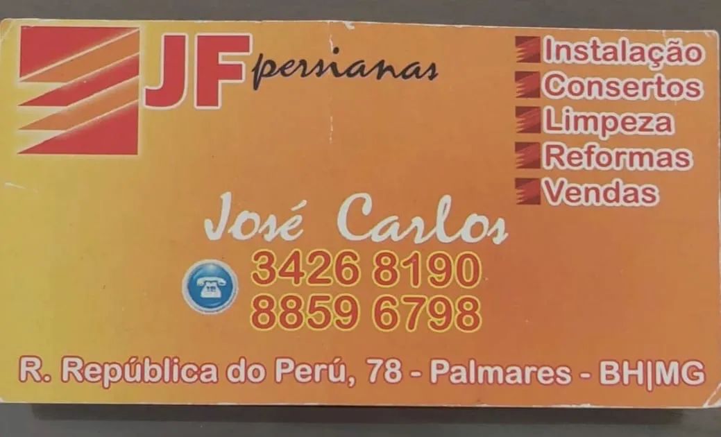 JF Persianas - Instalação, Conserto e Venda de Persianas