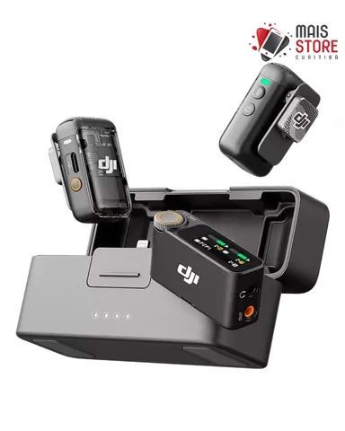 Microfone Dji Mic 2 (2 TX + 1 RX + Charging Case) Novos/Lacrados 