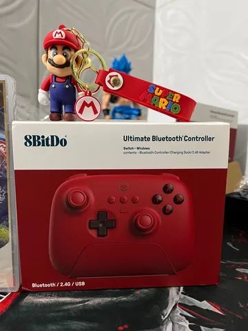8bitdo ultimate Bluetooth para Nintendo Switch edição vermelha cor Mario novo e halleffect