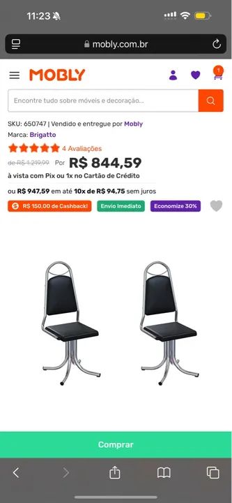 Cadeira de jantar vintage - Foto 3