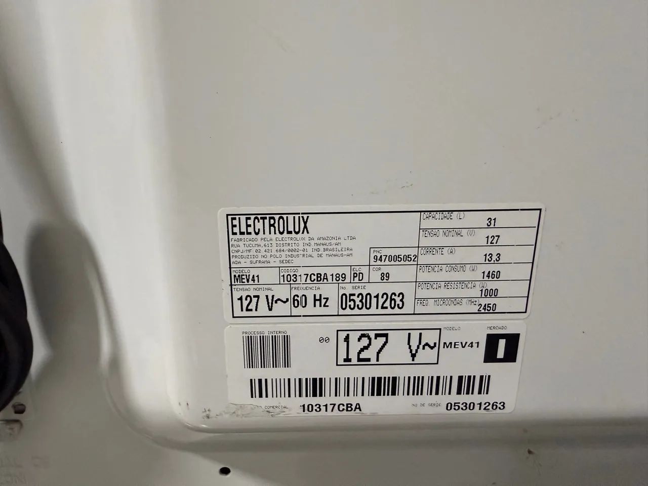 Microondas Electrolux 31 litros usado - Foto 5
