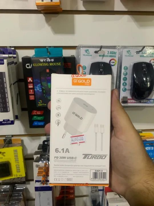 Carregador Turbo 30W O'Gold Pro - USB-C - Foto 2