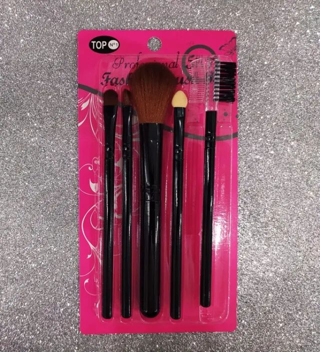 Kit Pinceis De Maquiagem Top 1 5pçs - Foto 3