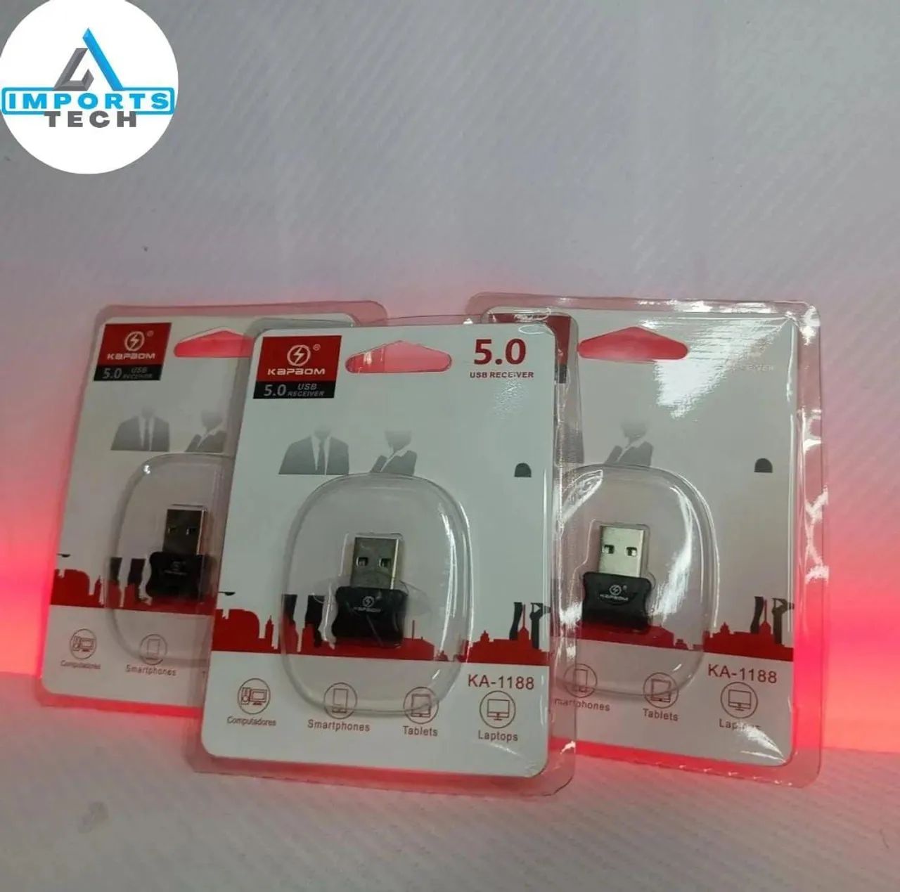 Adaptador Bluetooth USB para Computador/PC KAPBOM KA-1188 - Foto 4
