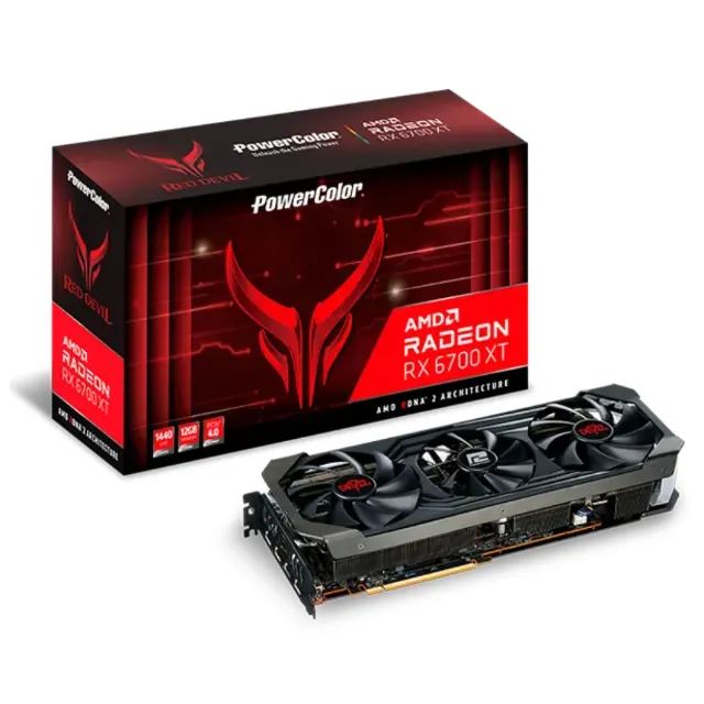 Placa De Vídeo Amd Powercolor Red Devil Rx 6700 Xt 12gb