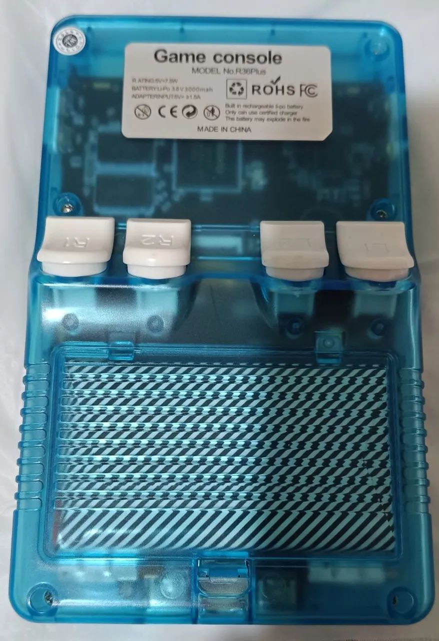 Console portátil Retrô R36 Plus com 43 Emuladores.  ACOMPANHA  2 micro SD de 256gb. NOVO   - Foto 4