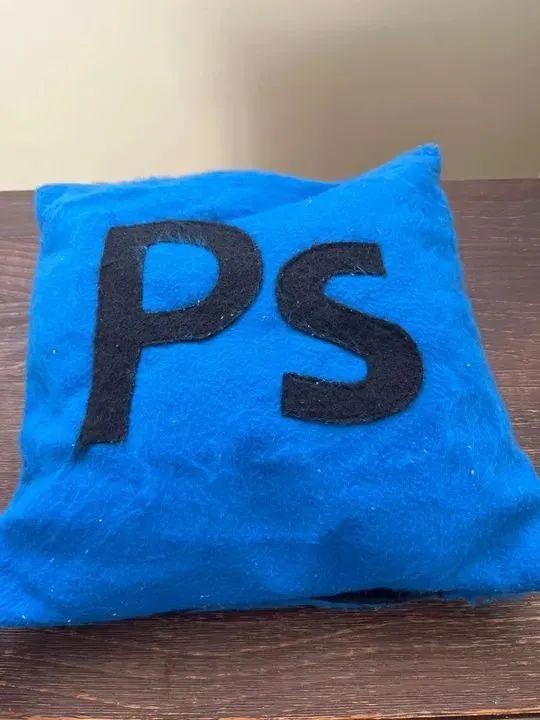 almofada azul 