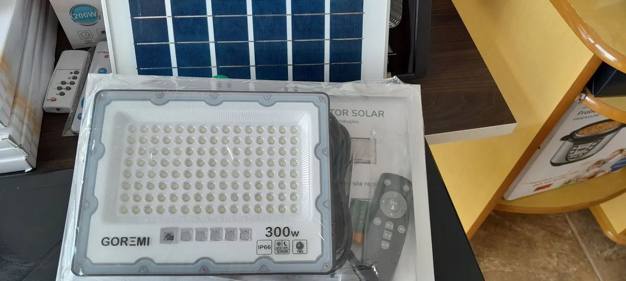 Refletor e luminária solar para Área Interna e Externa - Foto 5