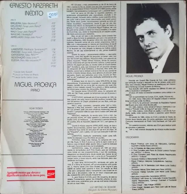 Lp Disco De Vinil Miguel Proença - Instrumental Piano - Foto 2