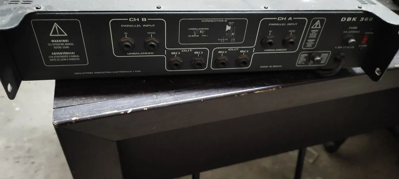 Amplificador DBK 360 - 2 Canais - Usado