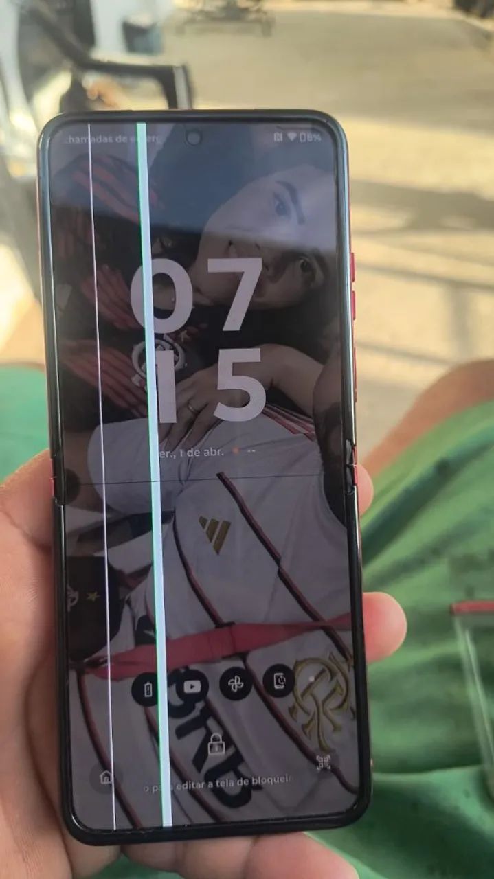 com 3 lista na tela tem q troca só a tela mais celular novo  valor 1200 a vista vim bu - Foto 5
