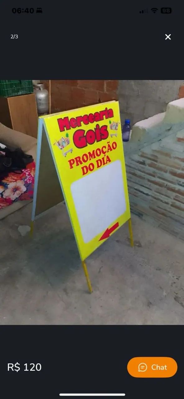 Cavalete propagandapra comercio