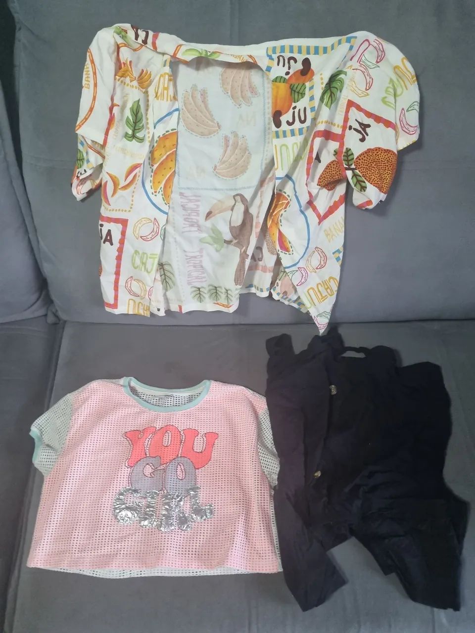 Conjunto de Roupa Menina - Blusa de Malha e Calça - Foto 2