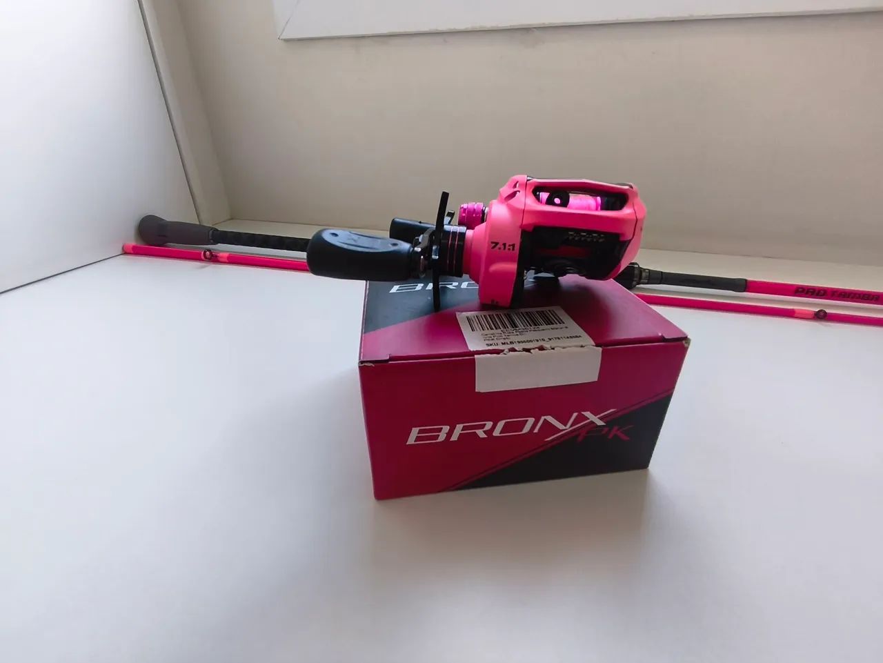 Kit Vara Saint Plus Pro Tamba Rosa + Carretilha Maruri Bronx Direita - Foto 3
